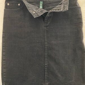 Lauren Ralph Lauren Black Relaxed Skirt